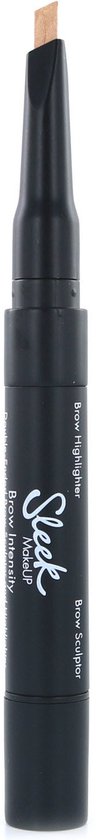 Sleek MakeUP, Brow Intensity, Mascara & Highlighter 2-In-1, Dark + Gold, 3 ml