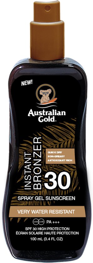 SUNSCREEN SPF30 spray gel with instant bronzer 100 ml