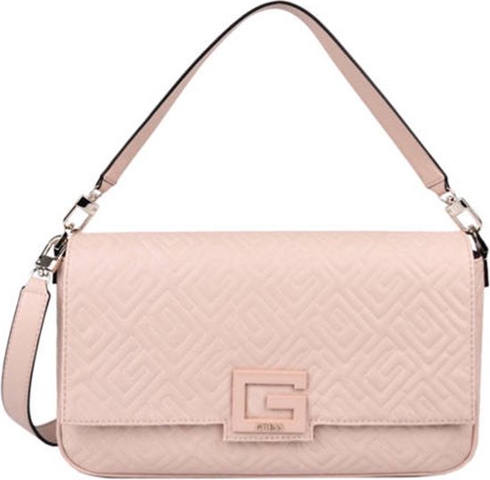 Guess, Brightside, Polyurethane, Textile Bag, Shoulder Bag, Rosewood, For Women