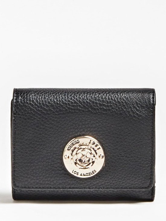 Guess, Belle, Textile Wallet, Small, Black, For Women