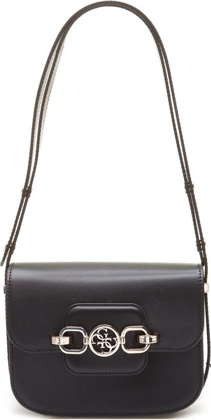 Guess, Hensely, Textile Bag, Convertible Xbody Flap, Black, For Women