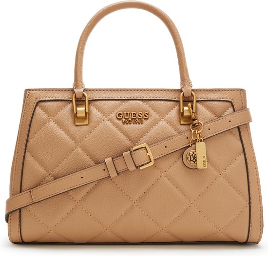 Guess, Abey, Textile Bag, Beige, HWQB8558060, For Women